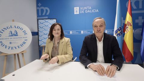 O Tinglado fue presentado por la directora xeral de Calidade Ambiental e Sostibilidade, Mar�a Jos� Echevarr�a, y el delegado territorial de la Xunta en Pontevedra, Agust�n Reguera