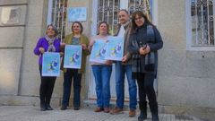 Las profesoras del campus ourensano Julia Carballo, Nieves Lorenzo y Alam G�mez presentaron la sexta edici�n de la feria cient�fica junto al concejal Telmo Ucha y la directora del CIMM, Malena de Jes�s