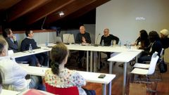 Una actividad de intervenciones culturales y art�sticas en el colegio de arquitectos de Santiago.