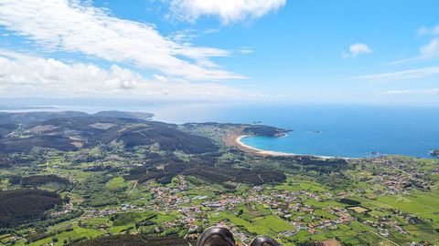 La costa de Ferrol, con la playa de San Xurxo