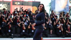 Georgina Rodr�guez en la alfombra roja del festival de Venecia.