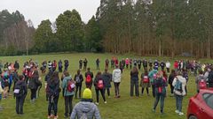 Las asistentes iniciaron el recorrido forestal de diez kil�metros en Bandoxa y descubrieron rincones �nicos