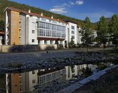 El balneario de Riocaldo acogi� ayer la firma del protocolo. 