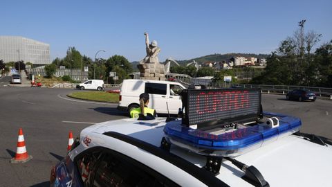 Este lunes comenzaron las obras de asfaltado de la calle Progreso provocando grandes atascos en la entrada a la ciudad