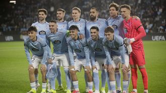 Formaci&oacute;n inicial del Celta ante el Lille este jueves en Bala&iacute;dos.