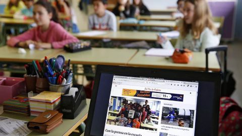 Muchos colegios incluyen entre los actos de la Semana de la Prensa en la Escuela la visita de alg�n periodista que participa en una charla sobre la profesi�n con los alumnos