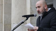 Bruno Lopes, onte na manifestaci�n