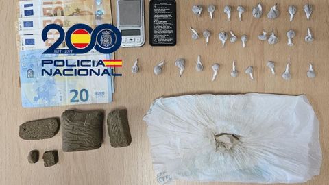 Droga incautada en Oviedo