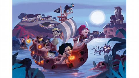 Portada del libro «Trick arrr Treat!» (Editorial Albert Whitman, 2015)