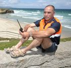 Javier D�az �Trosky�, aconseja ba�arse en horario del servicio. 