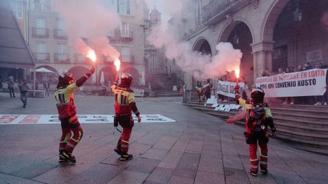 Huelga en Ourense: manifestacin.