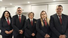 La familia Mart�nez Rouco, propietaria del nuevo tanatorio de Rego das Frores en Viveiro