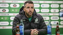 Raúl Jardiel, valorando la trayectoria de su equiop