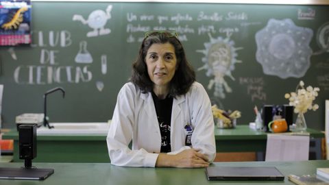 Marisa Castiñeira, profesora de Bioloxía en el IES Rafael Dieste de A Coruña