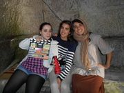 La protagonista, Nerea �lvarez, en el centro, con compa�eras del equipo.