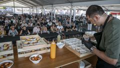 Showcooking de Alberto Lareo en la Exaltaci&oacute;n do Mexill&oacute;n de Cabo de Cruz