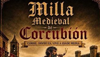 Un fragmento del cartel anunciador de la Milla Medieval de Corcubi�n