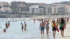 Playa de Silgar, en Sanxenxo, capital tur�stica de las R�as Baixas