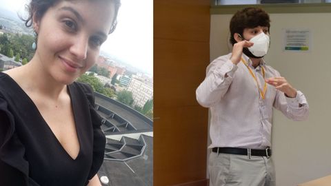 La lenense Alba Mor�n y el llanerense Iv�n Rico