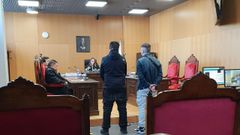 Un momento de la vista en la que los dos imputados reconocieron los hechos
