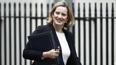 La ministra de Interior brit�nica, Amber Rudd