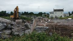 La vivienda, en estado avanzado de construcci�n, fue levantada en Vila�de