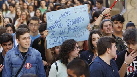 Manifestaci�n en Santiago
