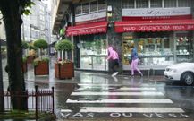 La lluvia tambi�n influy� en la bajada de la temperatura. 