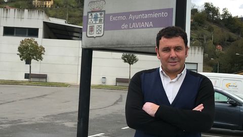 El alcalde de Laviana, Julio Garc�a.El alcalde de Laviana, Julio Garc�a