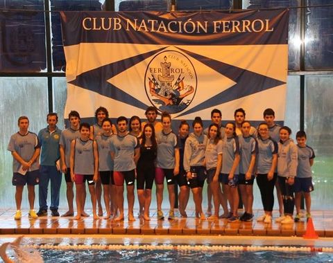 Equipo del Natacin Ferrol.
