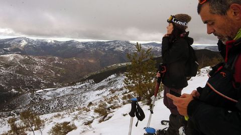 Vistas de las monta�as de O Courel a unos 1.300 metros de altura, en las cercan�as del Alto do Couto,