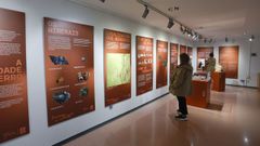 La exposici�n incluye paneles y algunas piezas que se encontraron en la zona