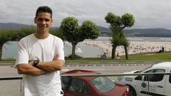 Diego R�os, este verano durante sus vacaciones en Foz