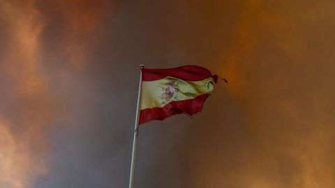 Foto del incendio forestal de Cenicientos, en Madrid