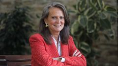 Isabel San Sebasti�n, durante una reciente visita a Santiago.