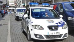 Imagen de archico de un coche patrulla de la Polic�a Local de Pontevedra