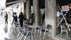 En Xinzo de Limia, los bares abrieron hasta las 17.00 horas