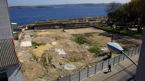 Solar de los antiguos Arcones de A Coru�a, en Orillamar, en una imagen de hace 22 a�os