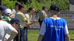 Las pruebas de petanca y de campo a trav�s se disputaron en el campo de f�tbol de Cente�s, en Sober