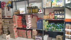 Almac�n del banco solidario de Barbad�s.