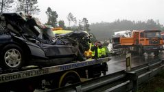 Tr�gico accidente en Arz�a