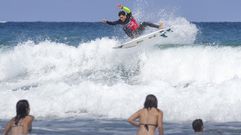 Luis Daz, en un momento de la Siroko Surf League