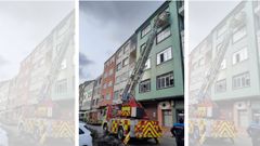 Bomberos de Nar�n acceden a una vivienda por la ventana