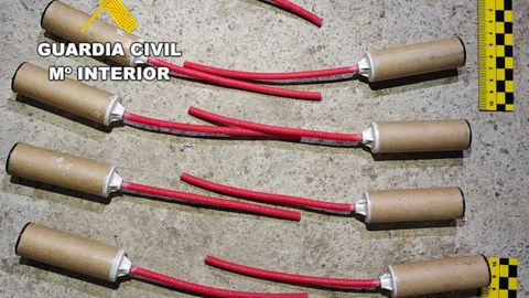 Imagen de cartuchos requisados a los tripulantes del Lobo do Mar la pasada semana.