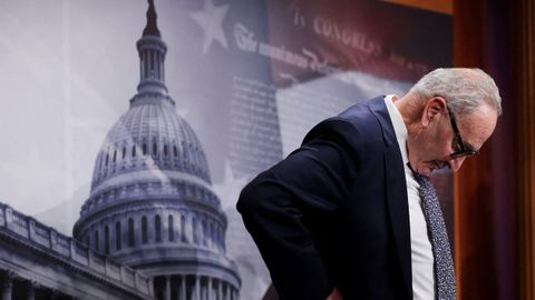 Chuck Schumer, en una de las votaciones en el Senado.