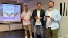 Roberto Lojo, Jos� Ram�n Romero y Daniel Garc�a presentaron la edici�n de la Noite Aberta que se celebrar� este s�bado