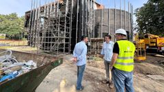 Ruiz y Romero comprobaron el estado de las obras.