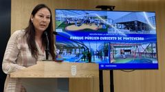La concejala del PP de Pontevedra Raquel Mart�nez present� la propuesta del primer parque infantil cubierto de la ciudad