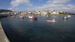 El puerto de Fisterra este domingo.