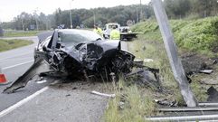 Accidente en Betanzos 